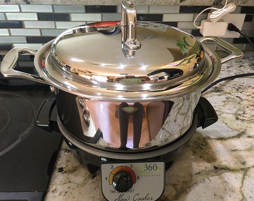 Finally! A Non-toxic Slow Cooker! 360 Cookware Review, Vapor Cooking