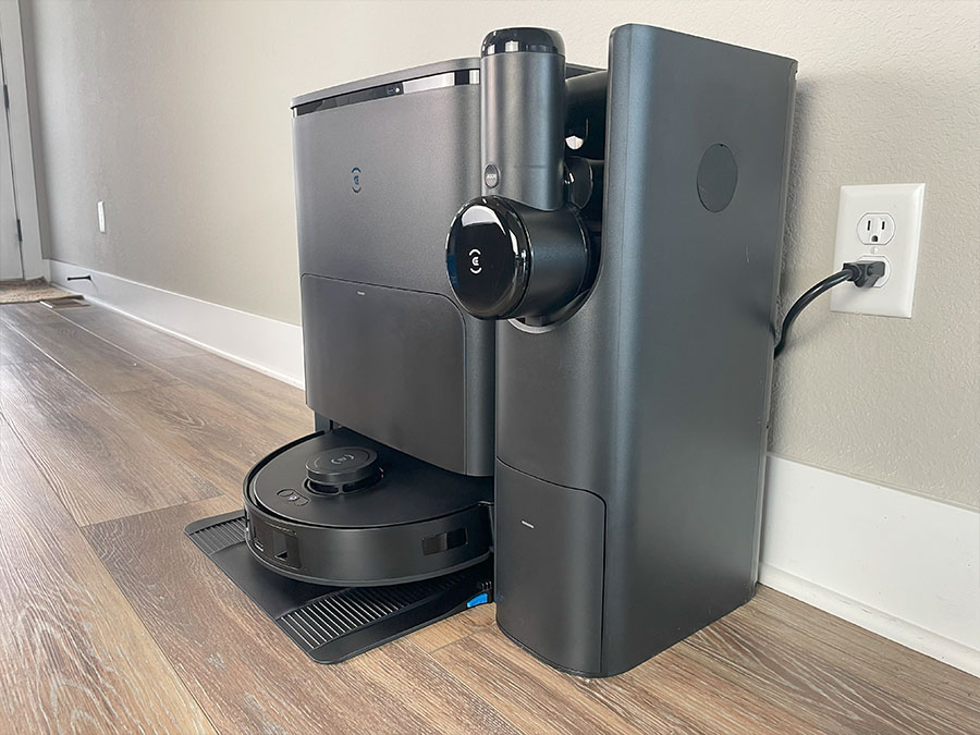 The ecovacs T30s unit in a hallway